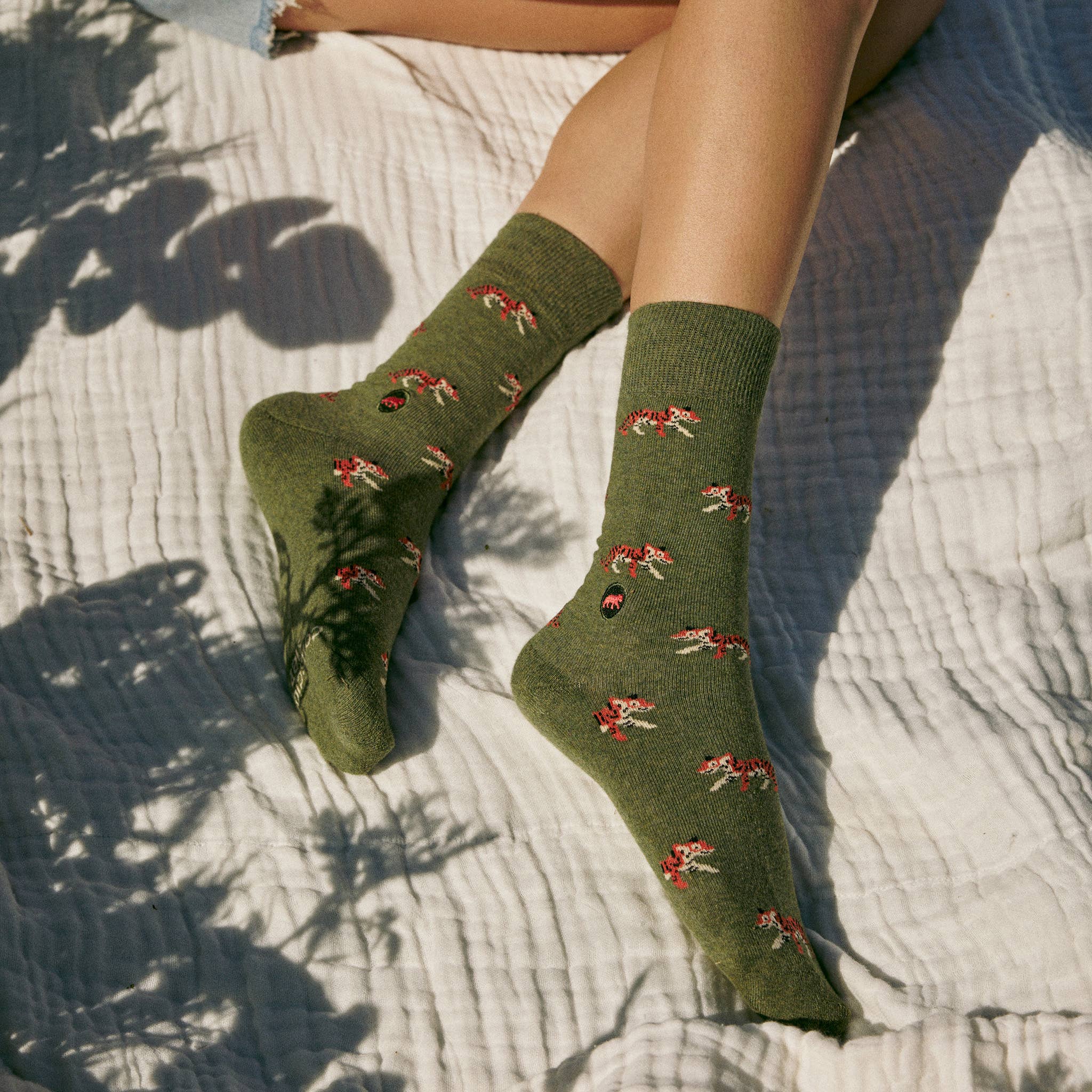 Conscious Step: Socks that Protect Tigers (Green Tigers) - Image 3
