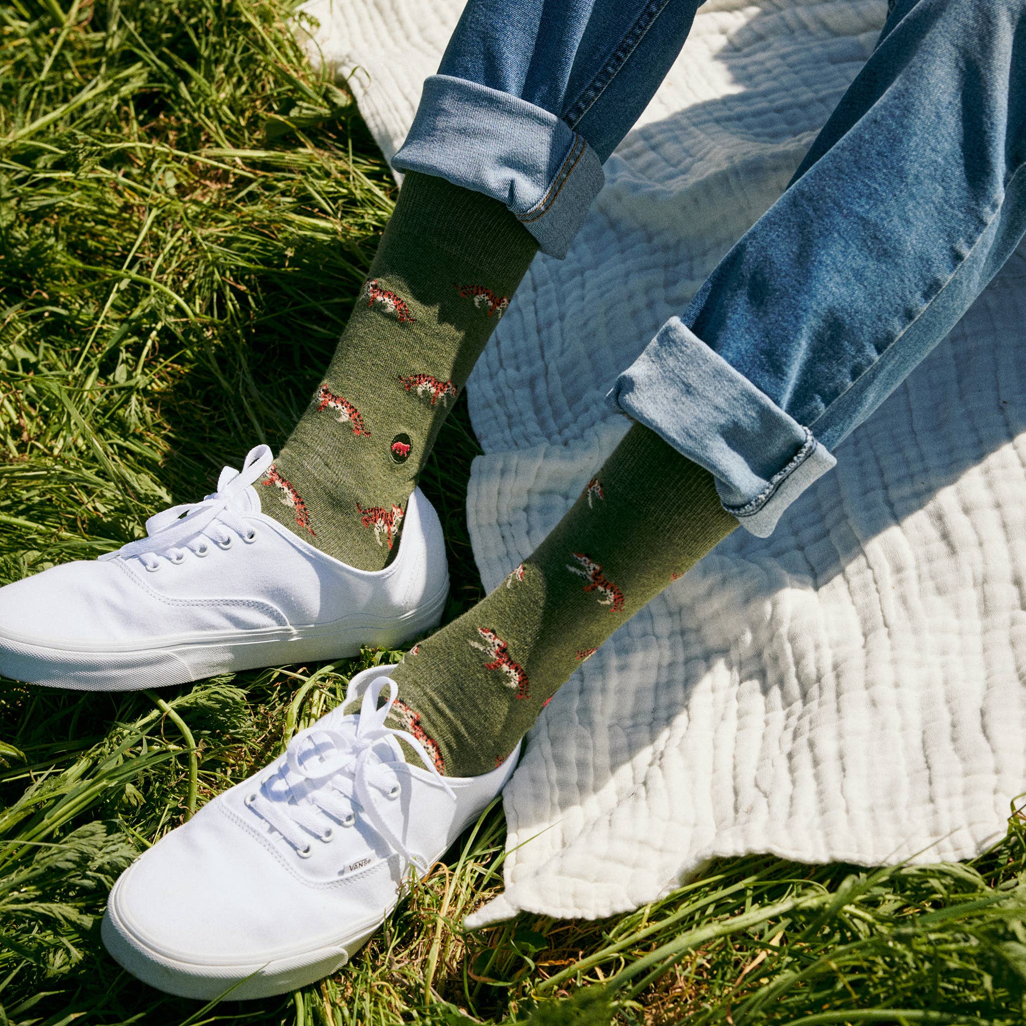 Conscious Step: Socks that Protect Tigers (Green Tigers) - Image 4