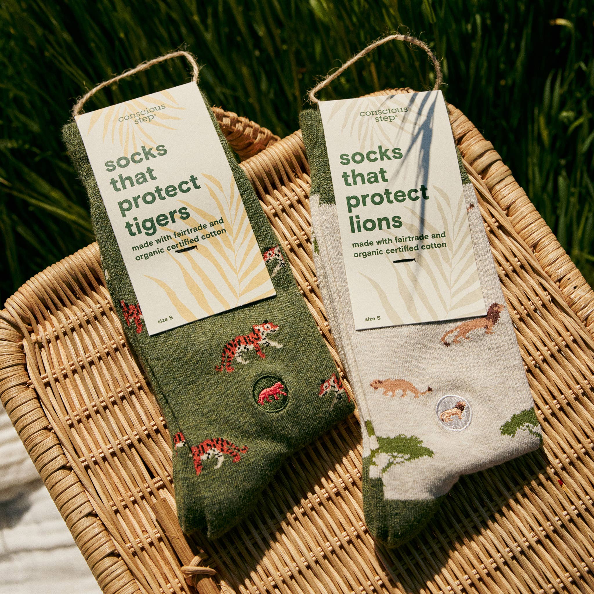 Conscious Step: Socks that Protect Tigers (Green Tigers) - Image 5