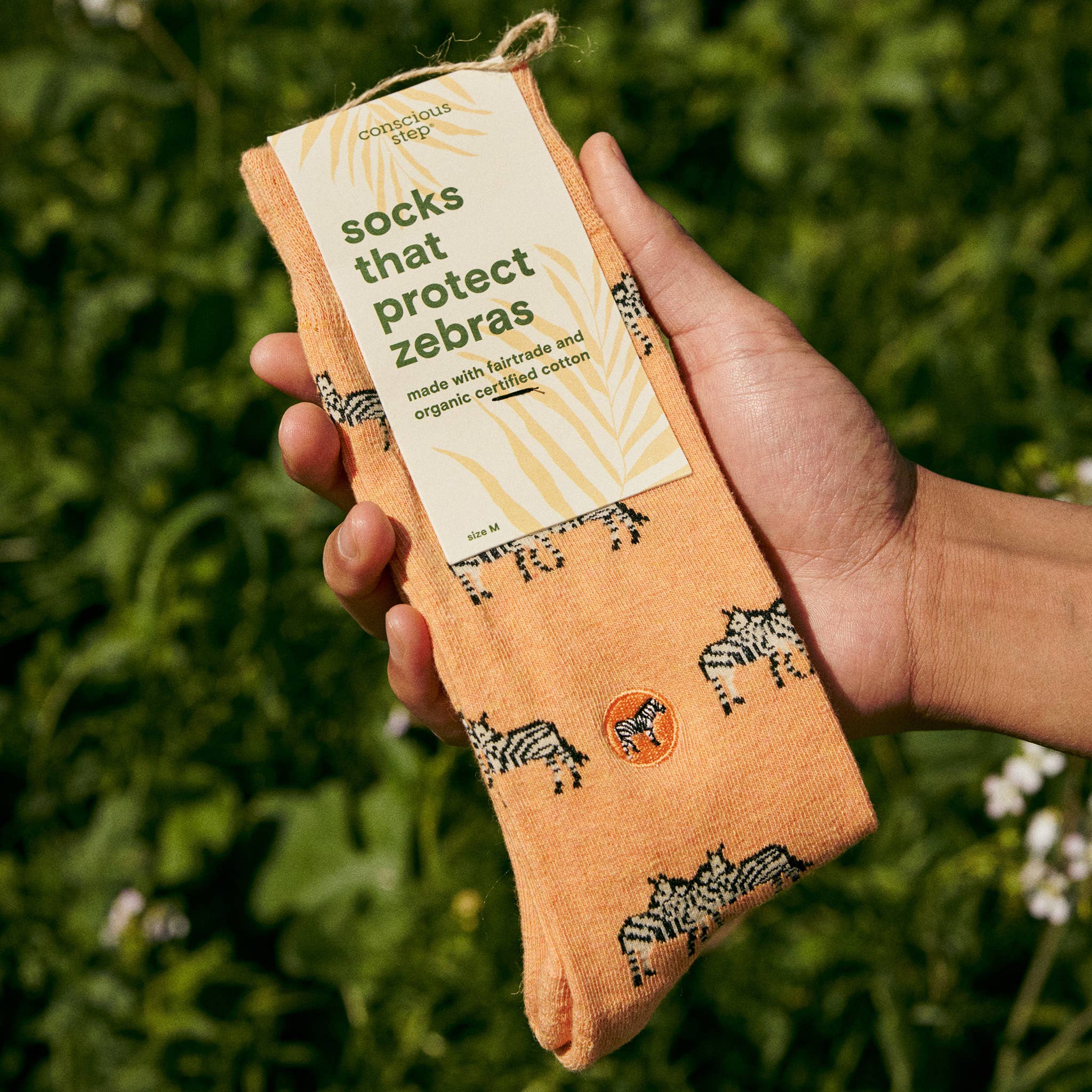 Conscious Step: Socks that Protect Zebras (Orange Zebras) - Image 3