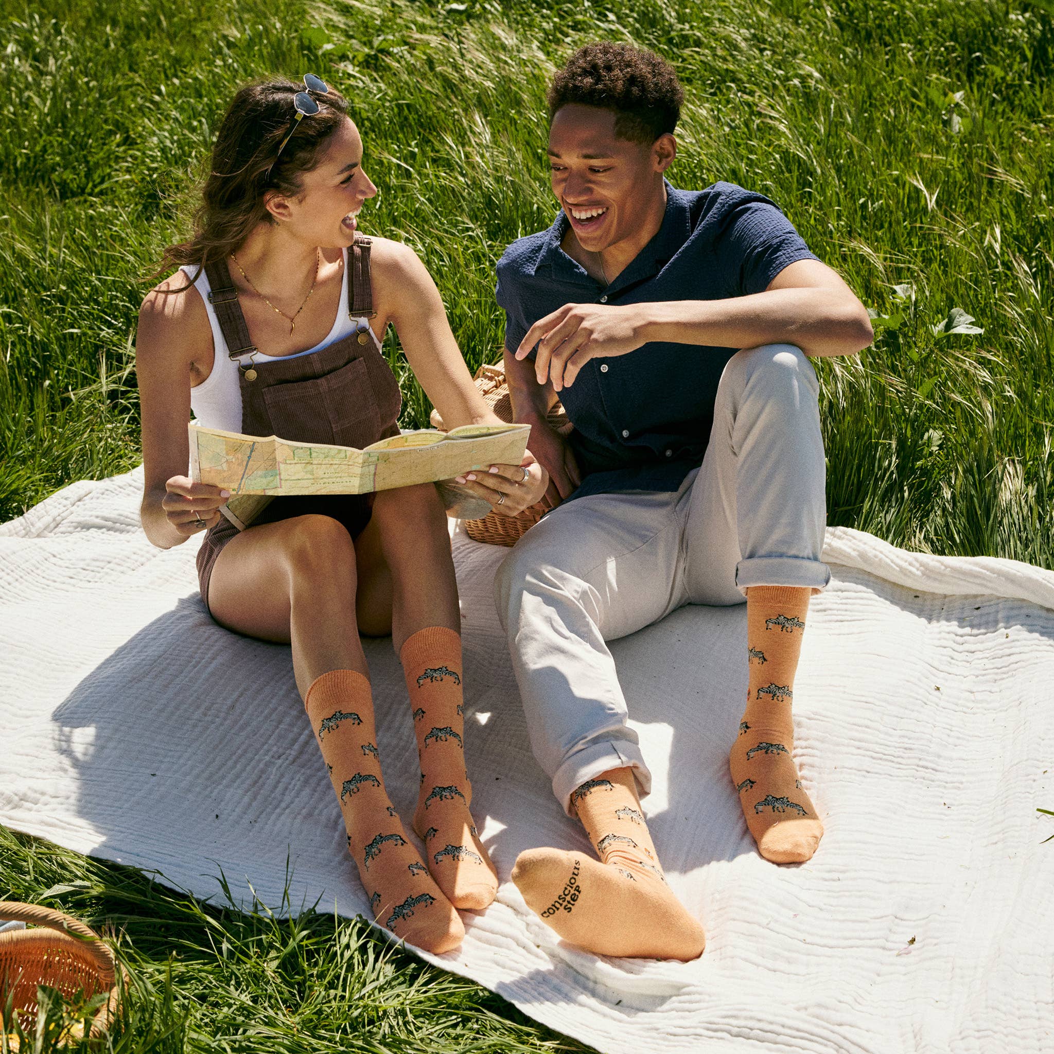 Conscious Step: Socks that Protect Zebras (Orange Zebras) - Image 7