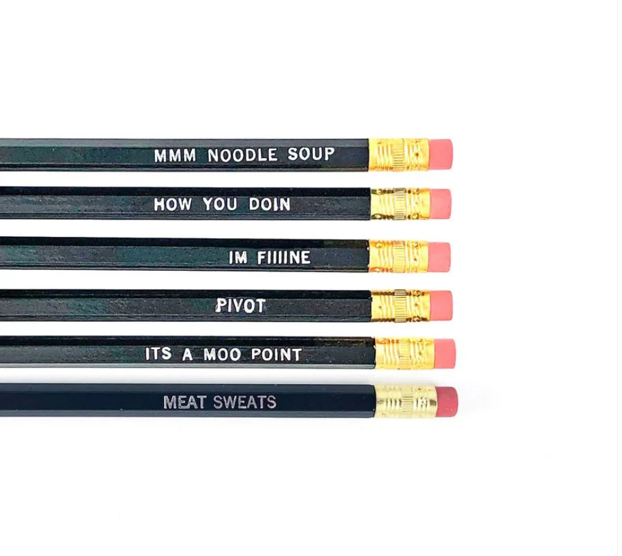 Grey Street Paper: Friends Set of 6 Pencils - Image 2