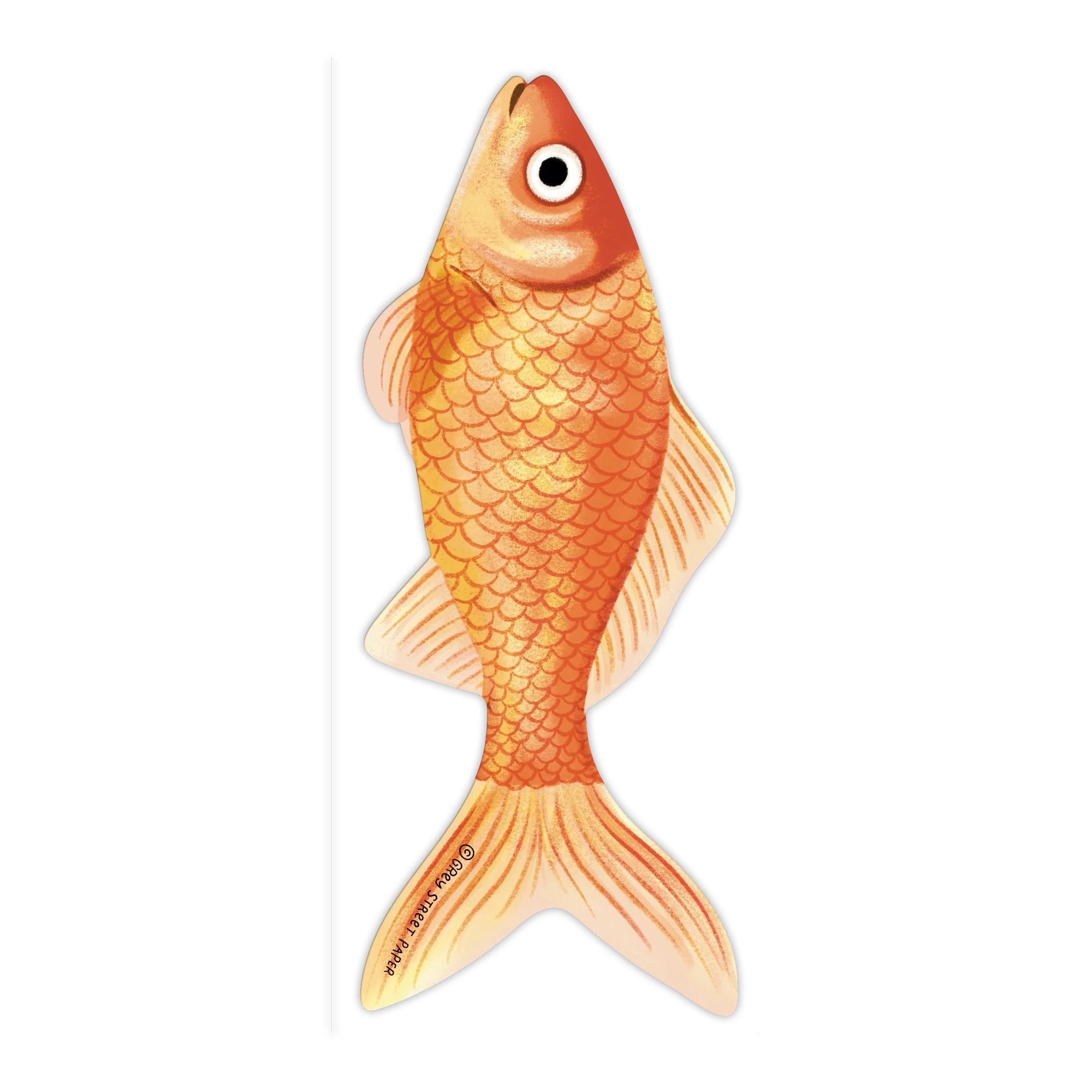 Grey Street Paper: Goldfish Die-Cut Bookmark - Image 5