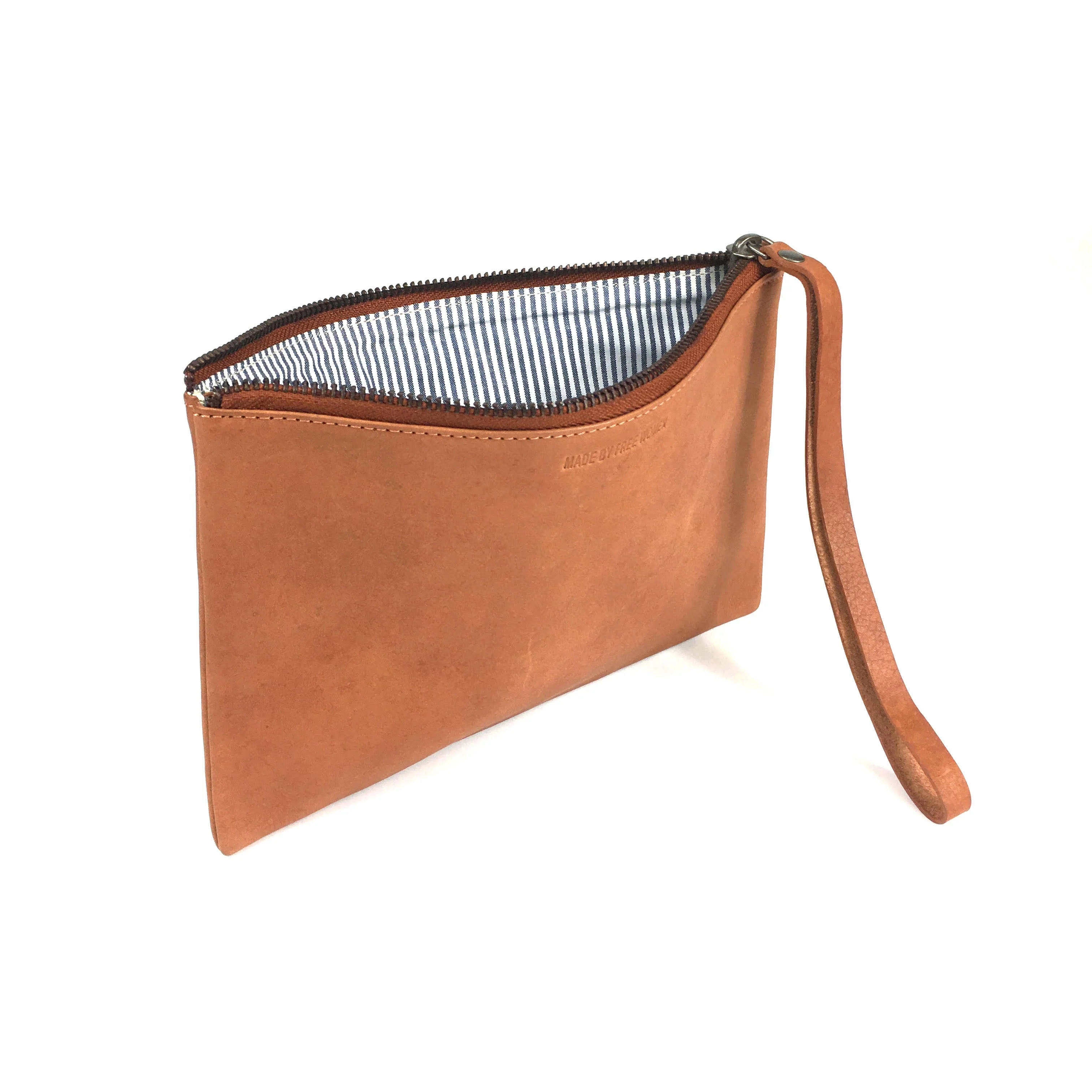 Made Free Leather Clutch Wallet: Camel - Image 3