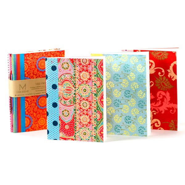 Matr Boomie Fair Trade: Ida 5x7 Recycled Paper Journal Notebooks - Assorted