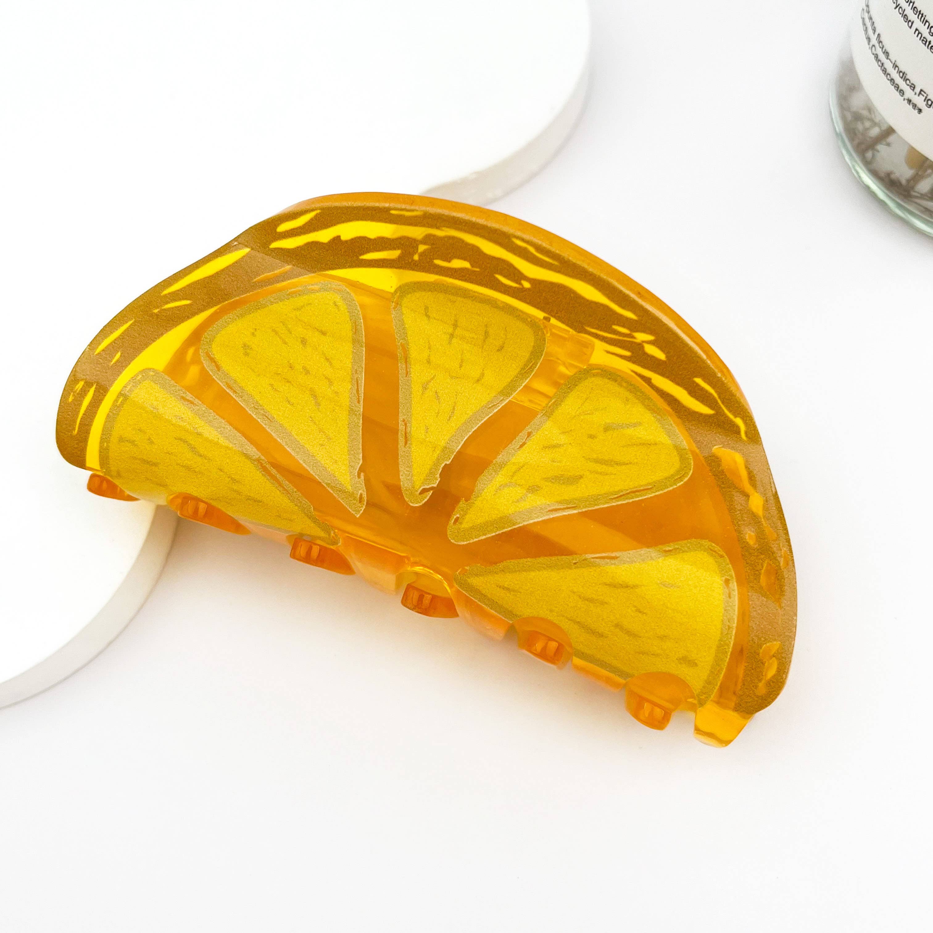 mildstyles: Sweet Orange Fruit Hair Claw Clip – Playful Summer Vibe - Image 2