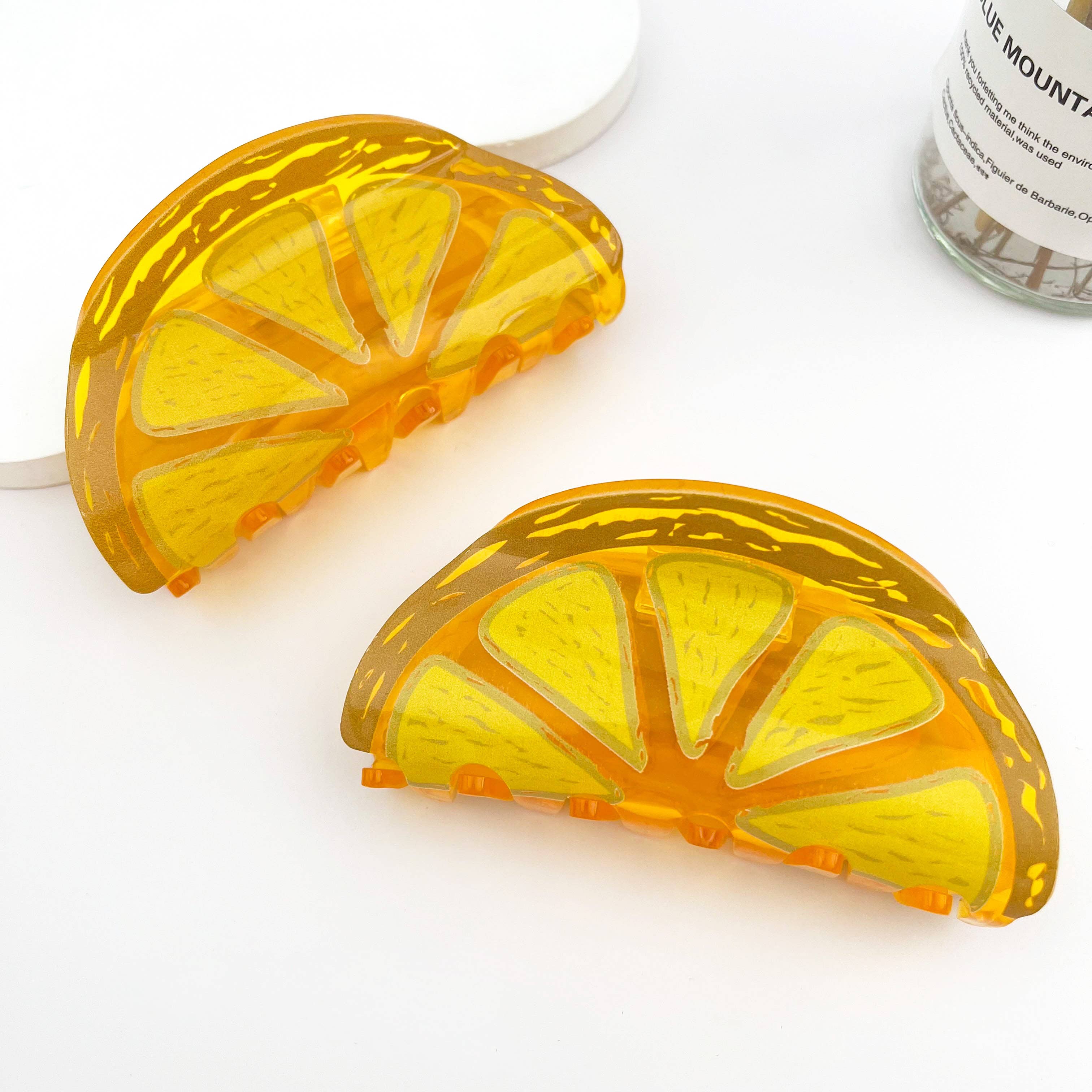 mildstyles: Sweet Orange Fruit Hair Claw Clip – Playful Summer Vibe - Image 3