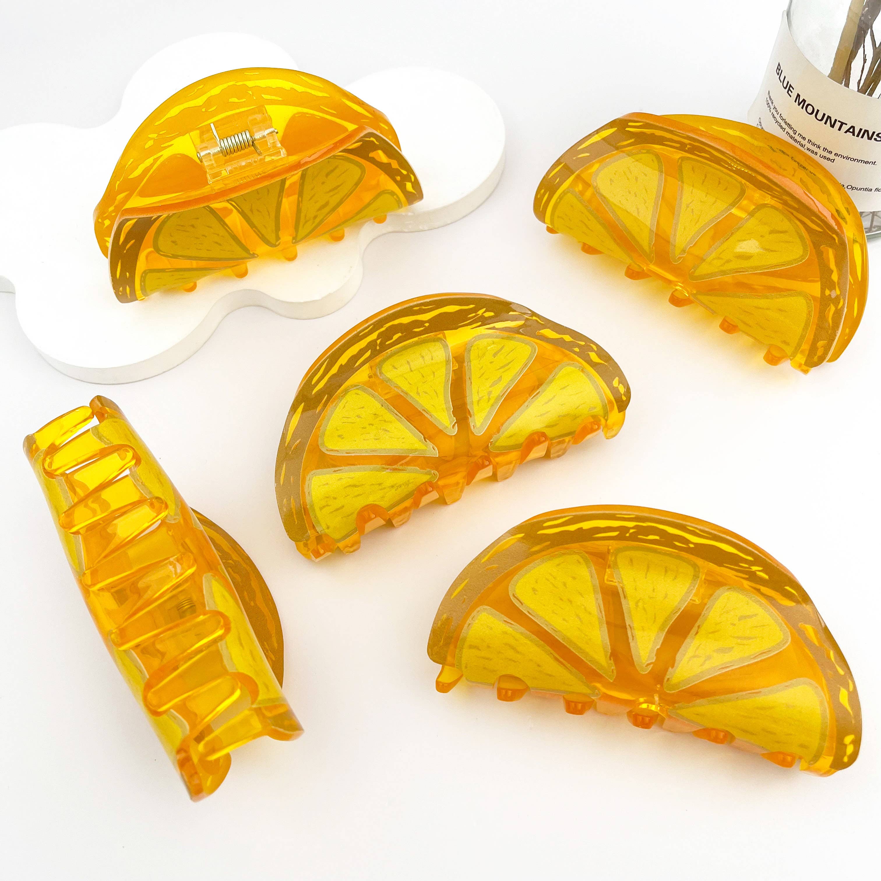 mildstyles: Sweet Orange Fruit Hair Claw Clip – Playful Summer Vibe - Image 5