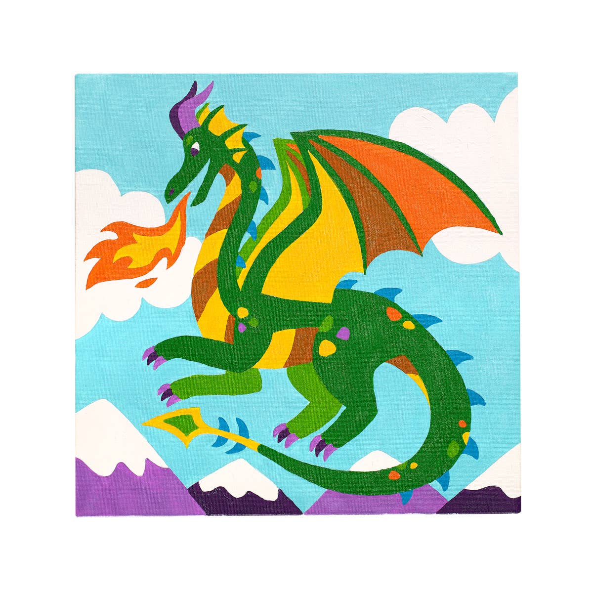 OOLY: Colorific Canvas Paint by Number Kit - Fantastic Dragon - Image 5