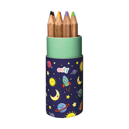 OOLY: Draw 'n' Doodle Mini Colored Pencils + Sharpener - Set of 12 - Image 2