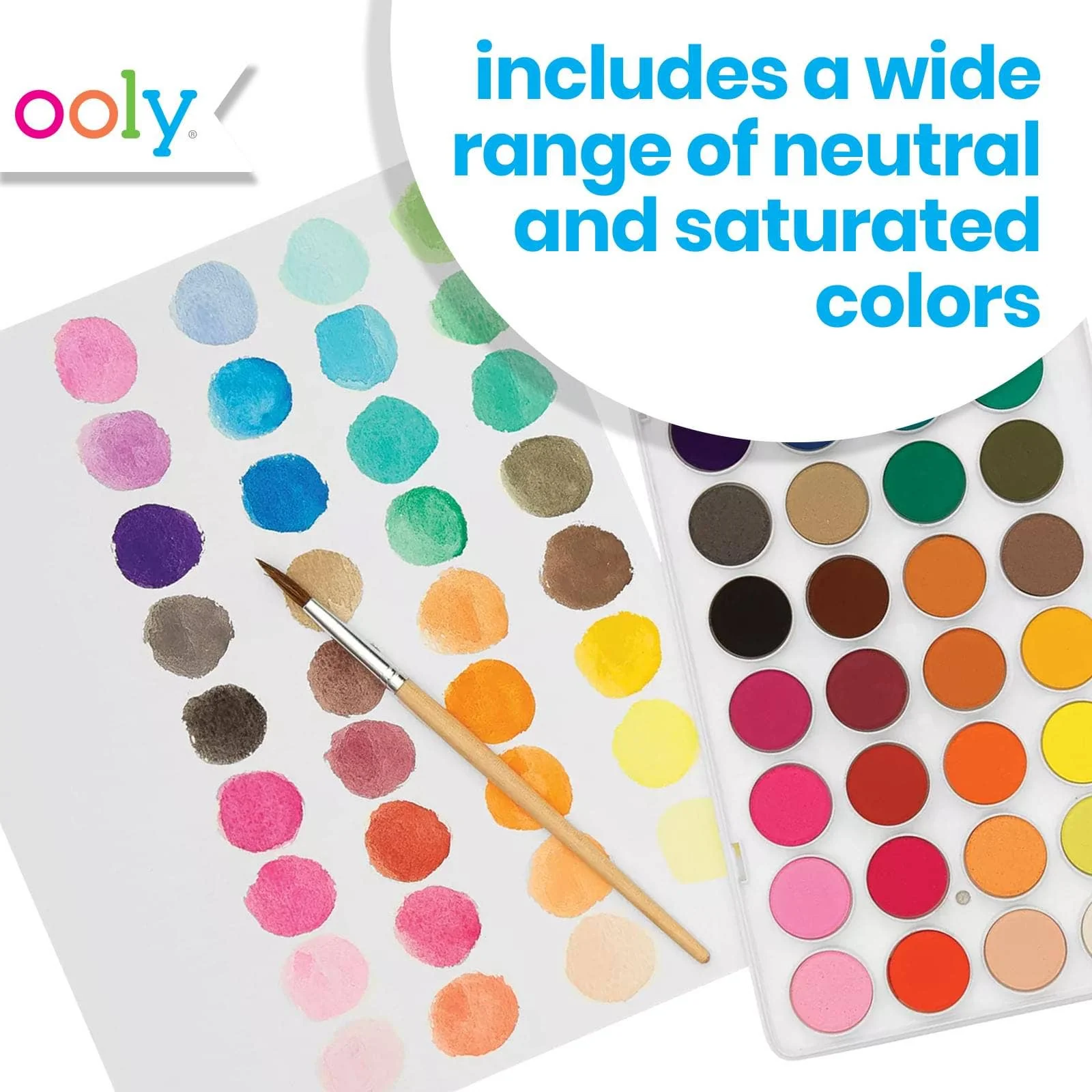 OOLY: Lil' Paint Pods Watercolor Paint - Set of 36 - Image 2
