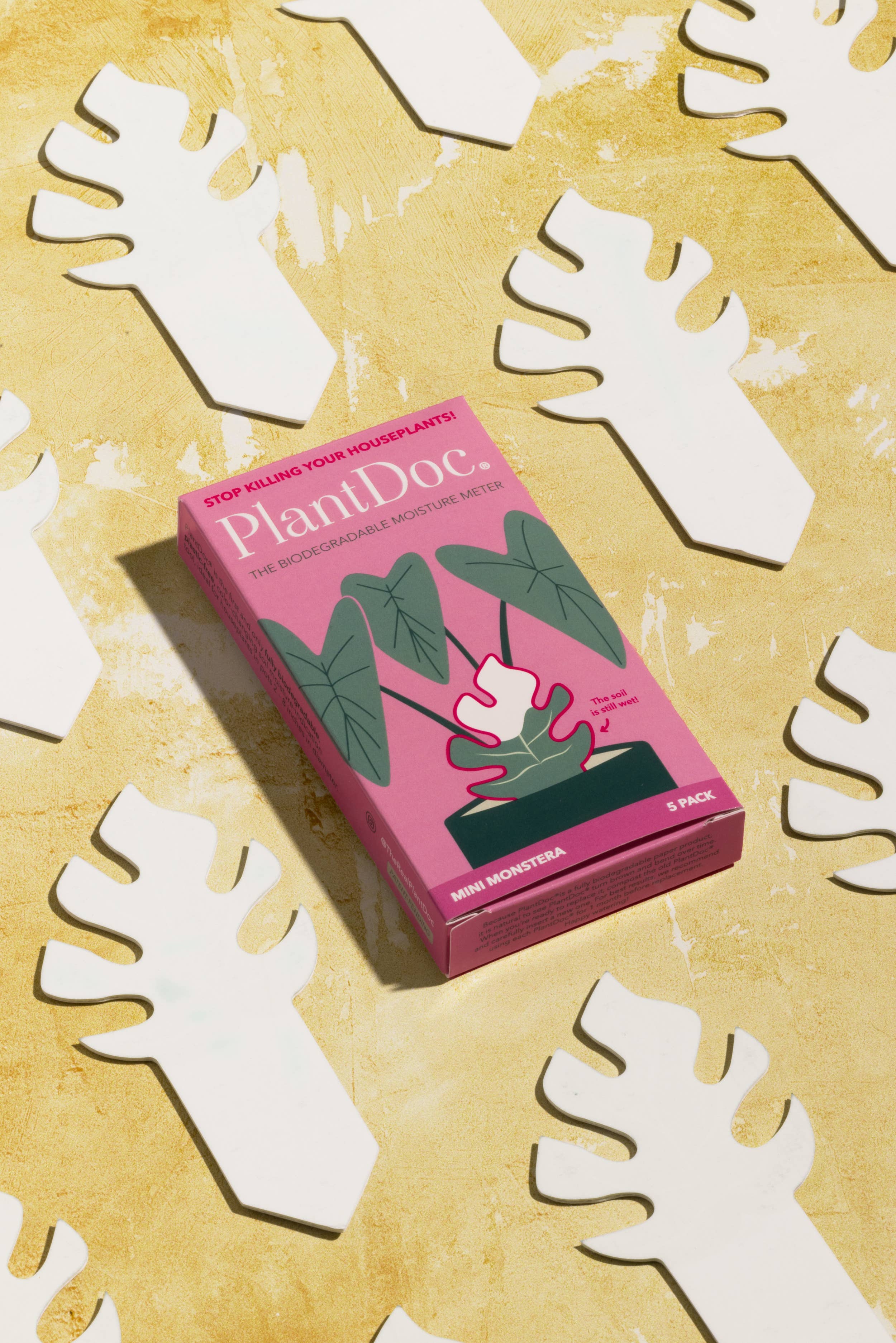 Daphne's Botanicals: Mini Monstera PlantDoc: Color-Change Plant Moisture Meter - Image 2
