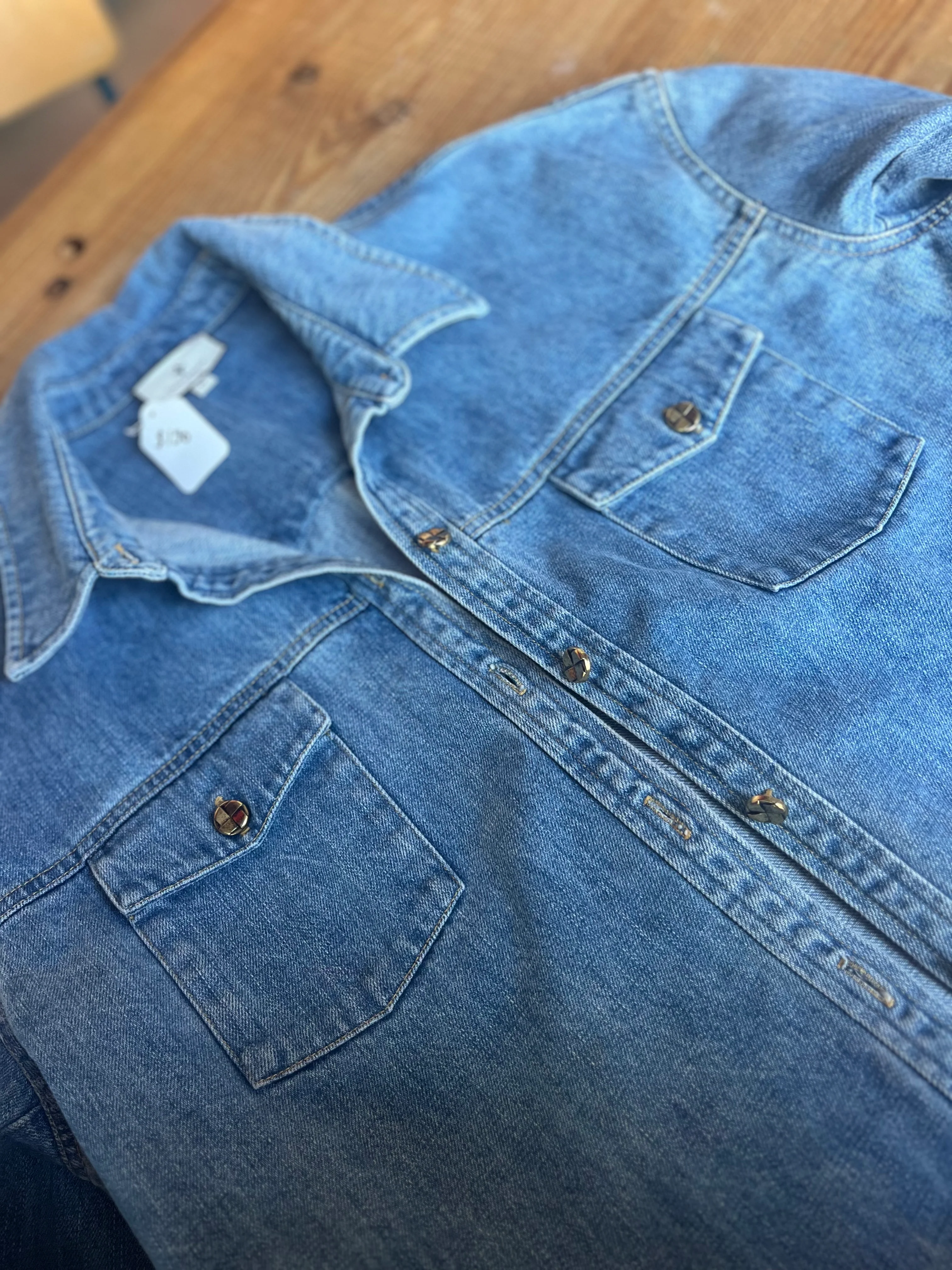 PRIDE DENIM JACKET “I EAT PEACHES” - Image 8