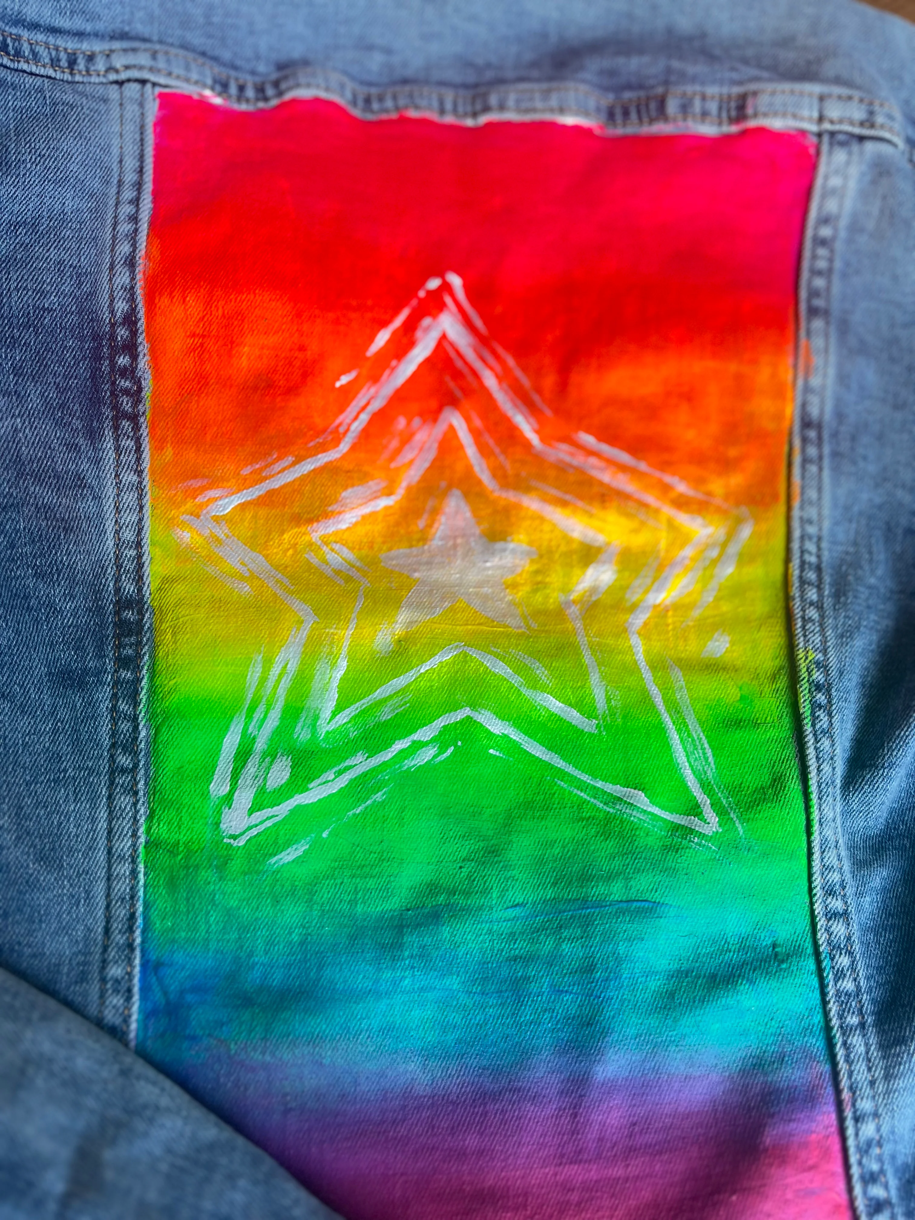 PRIDE DENIM JACKET RAINBOW OMBRÉ - Image 5