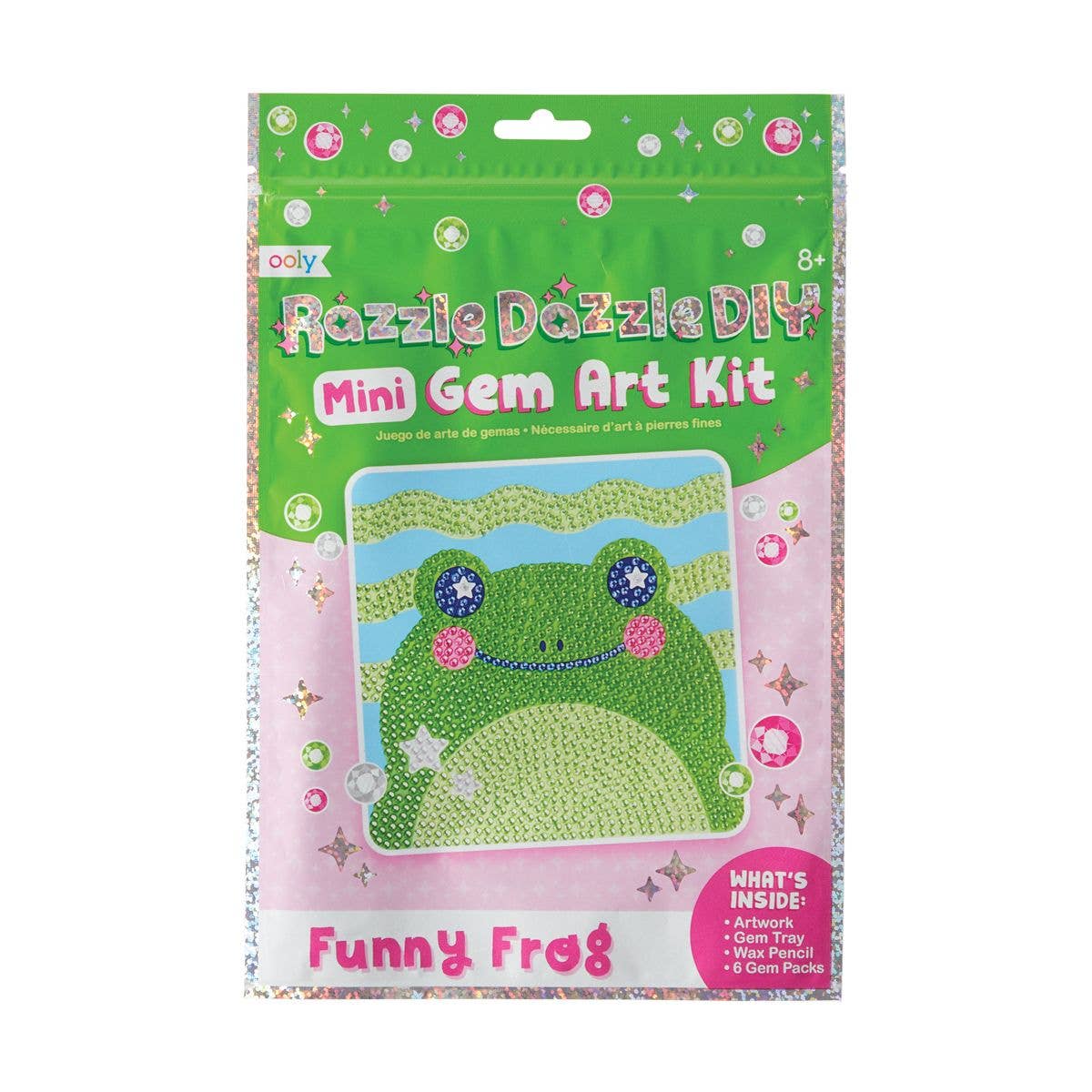 OOLY: Razzle Dazzle D.I.Y. Mini Gem Art Kit - Funny Frog