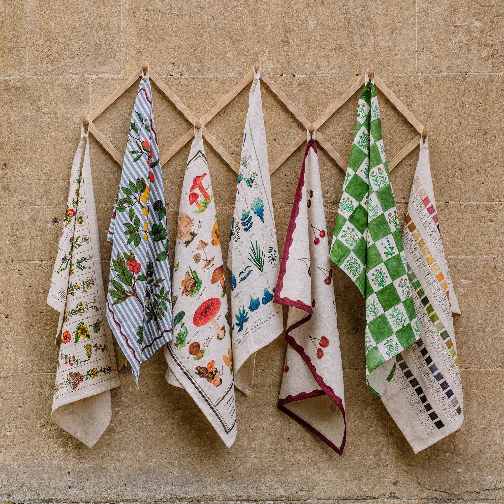 Roomytown Inc: Organic Cotton Tea Towel - Watercolour Swatches - Image 3