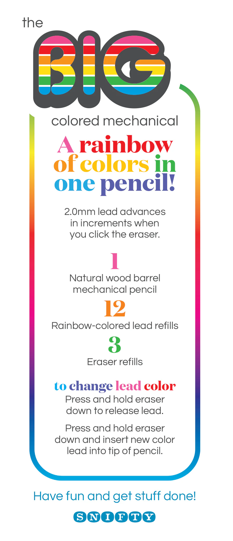 Snifty: Big Colored Mechanical Pencil Set - Image 3