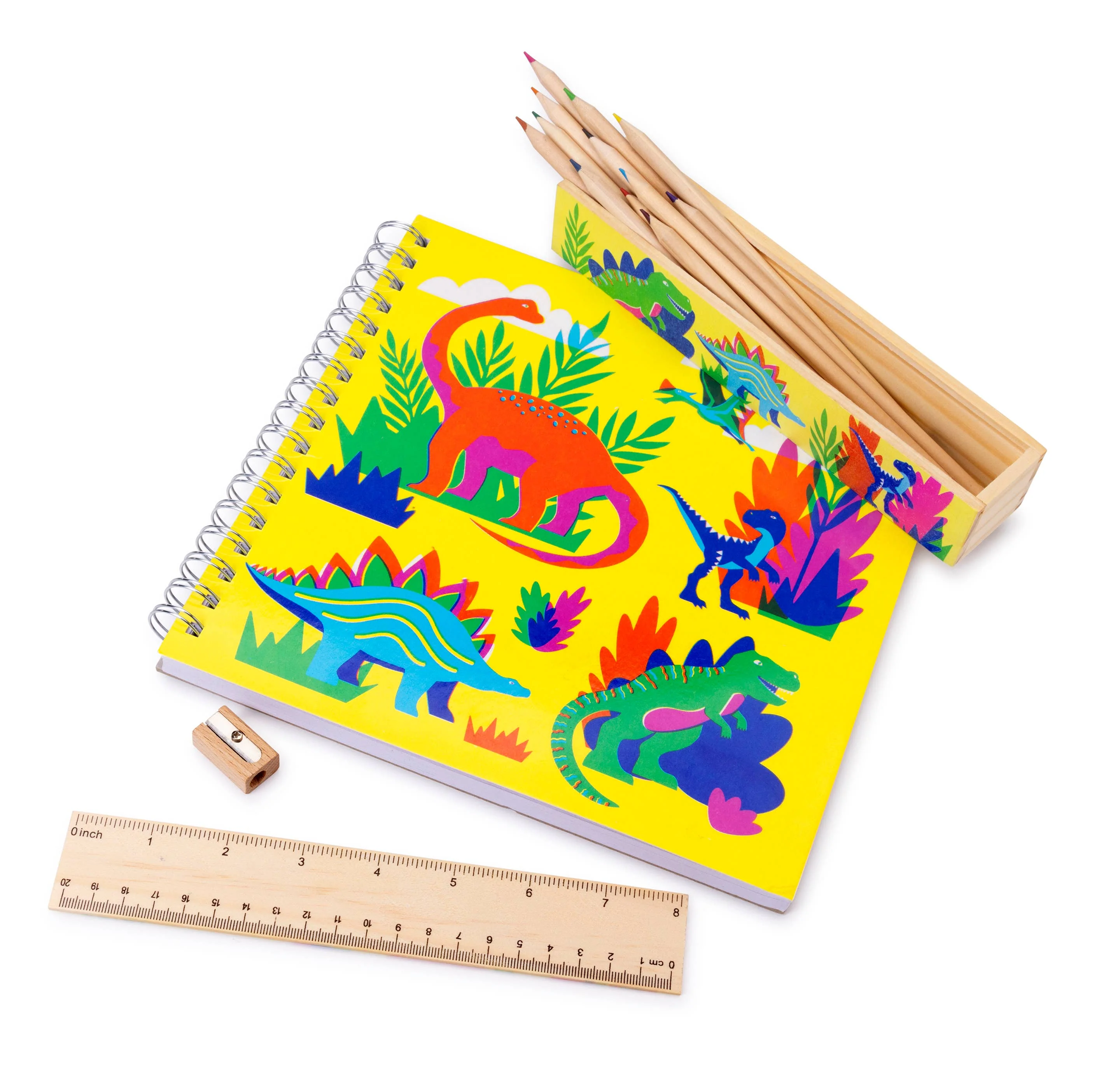 SNIFTY: DINO DAYS - WOODEN COLORED PENCIL BOX - Image 2