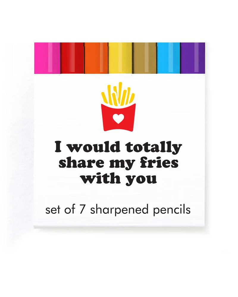 Snifty: Share My Fries Pencil Set of 6 - Image 3