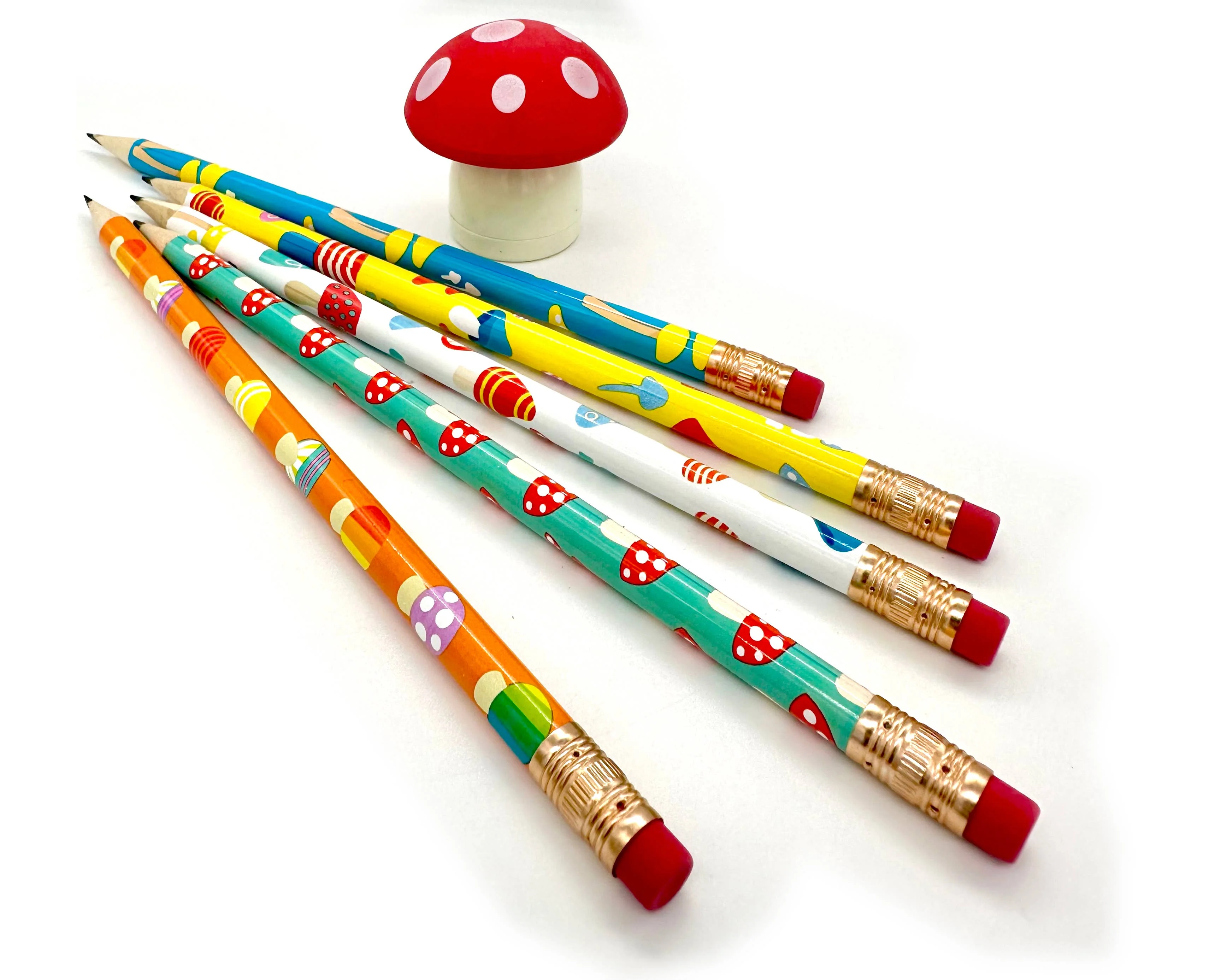SNIFTY:  WRITER'S WORKSHOP Mushroom Pencils + Sharpener - Image 4