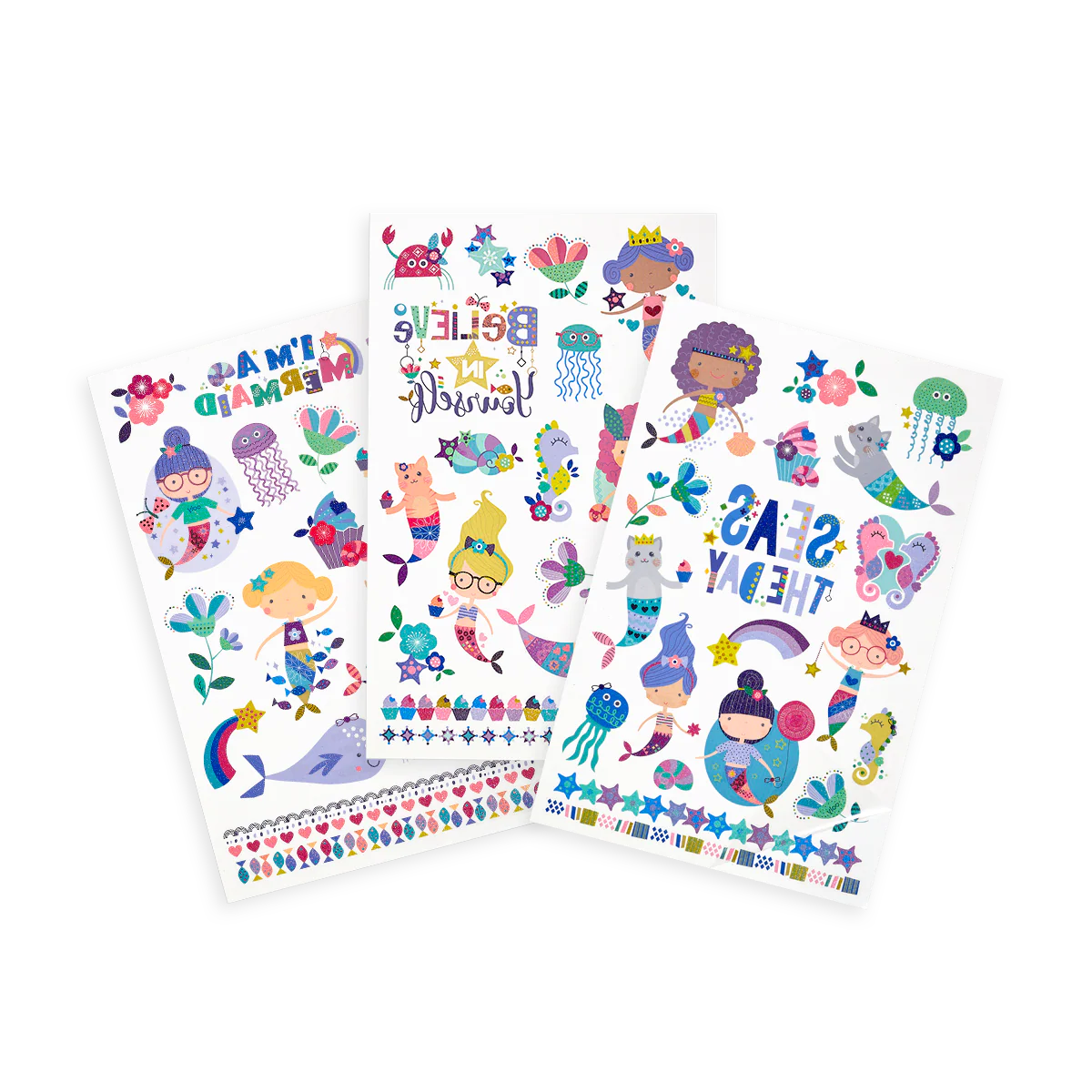 OOLY: Tattoo Palooza Temporary Glitter Tattoo: Mermaid Magic - Image 2