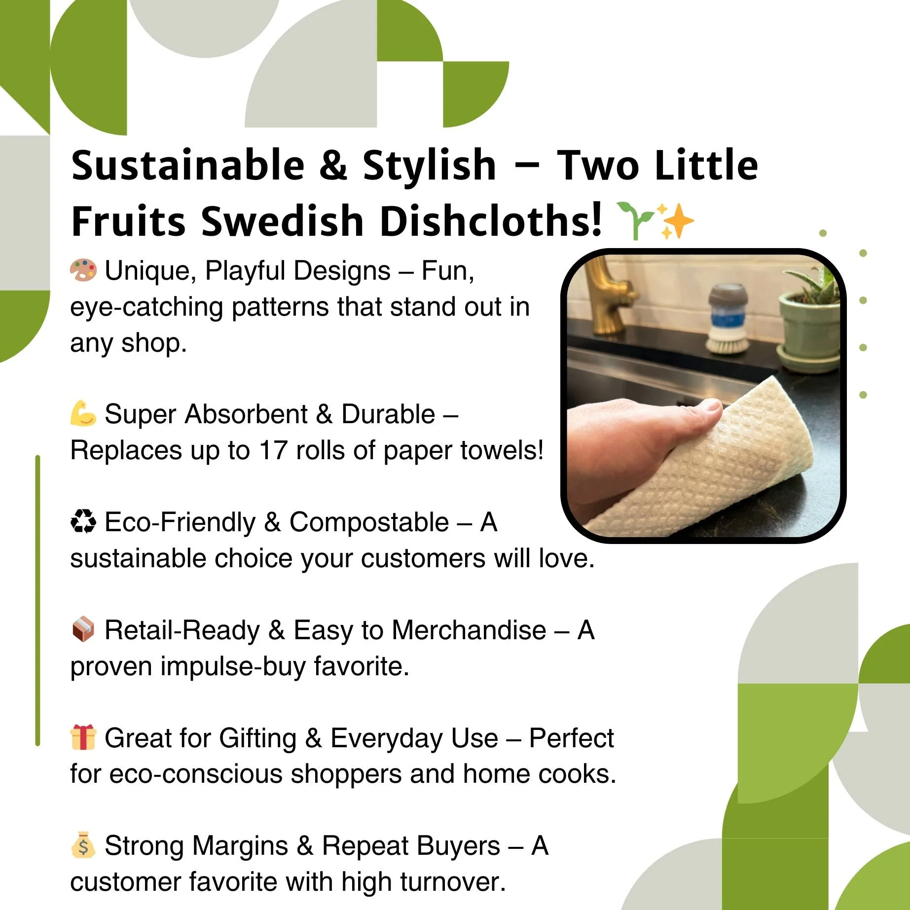 Two Little Fruits: Swedish Dishcloth - Garden Snail  – Reusable Swedish Sponge - Image 6