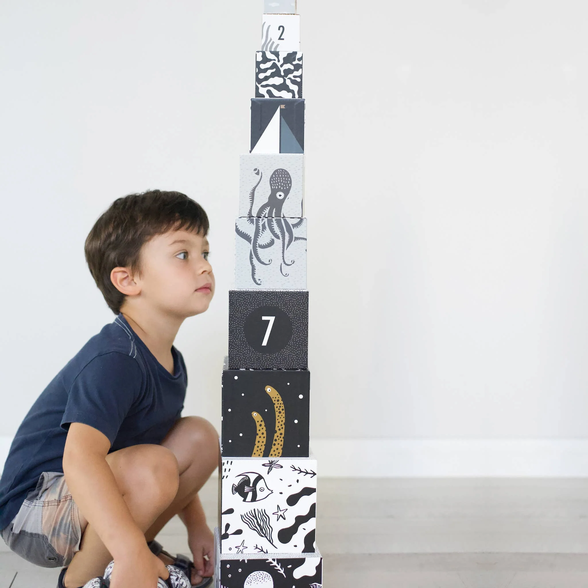 Wee Gallery: Nesting Blocks - Ocean Animals - Image 7
