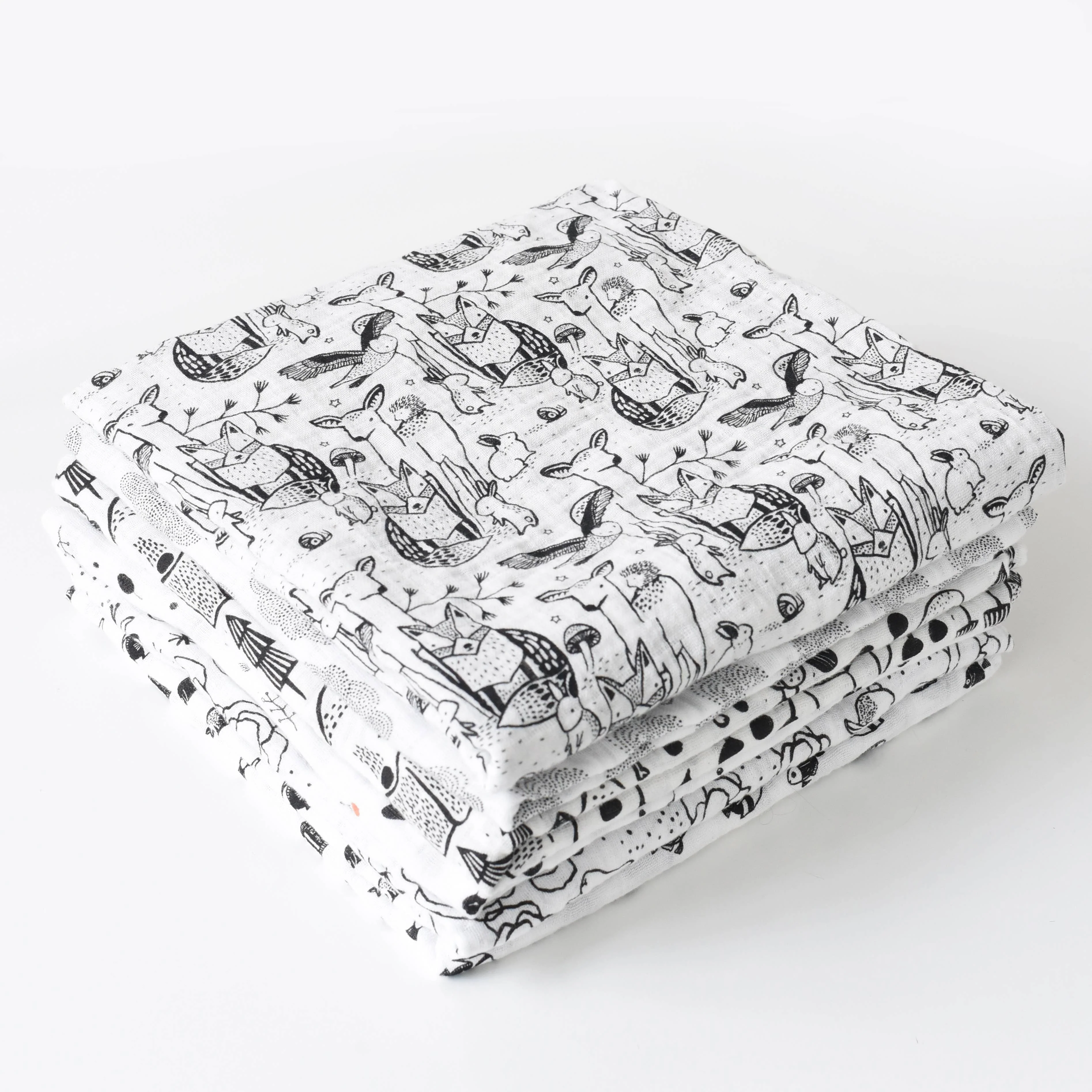 Wee Gallery: Organic Muslin Swaddle - Forest - Image 5